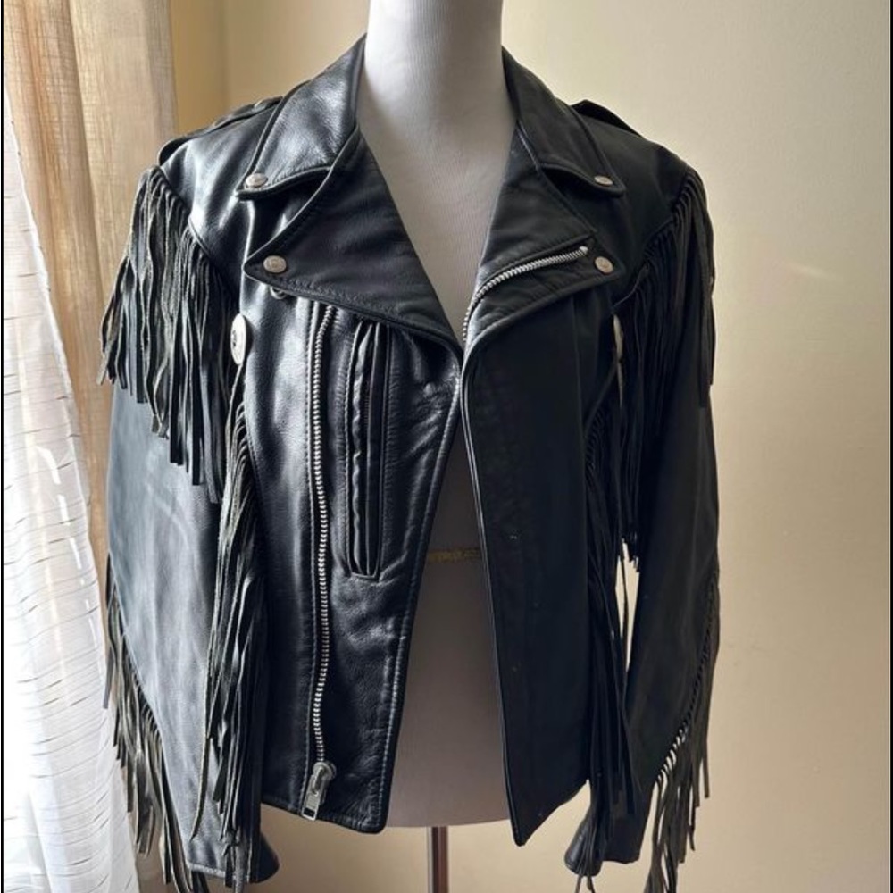 Dur O Jac By Schott N.y.c Genuine Leather  Motorcycle Jacket